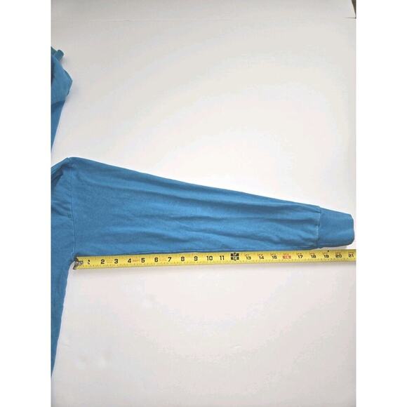 Jungmaven Womens Cropped XS Hemp Organic Cotton Maui Pullover Hoodie Blue - Picture 9 of 13